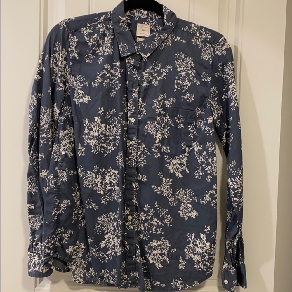 Floral button down